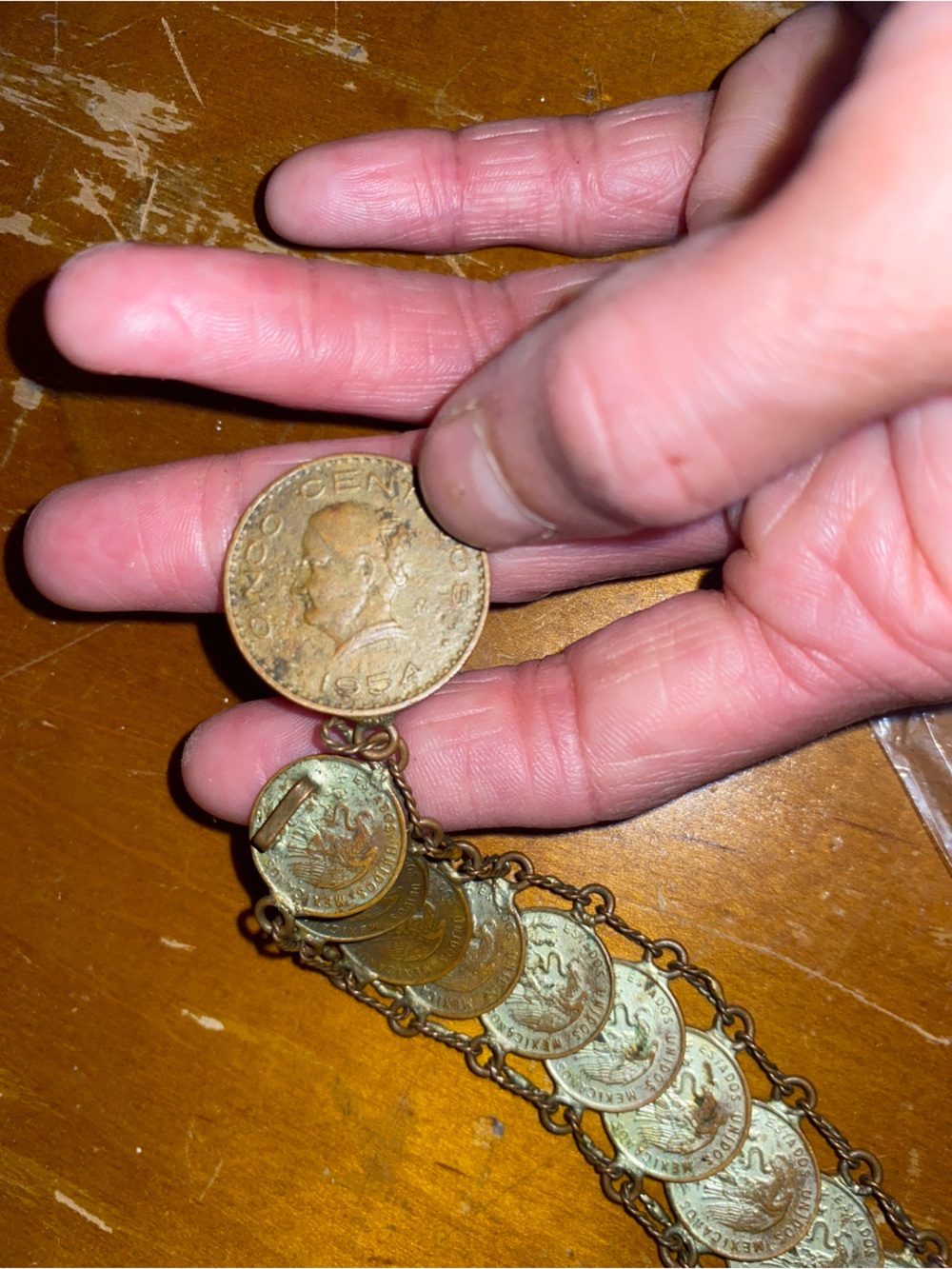 Vintage Coin-Link Bracelet